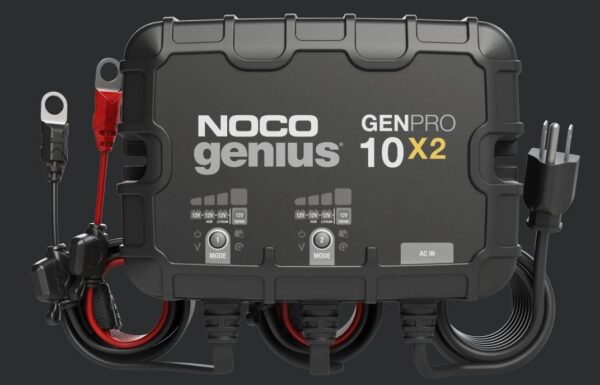 NOCO Onboard Battery Charger, 2 Bank, 20 Amp, 12 Volt