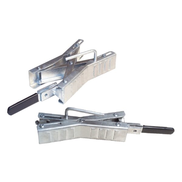 Ultra-Fab Stabilizer Wheel Chock, 17-inch, Silver, Set of 2