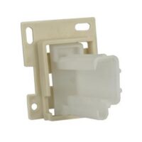 JR Products Drawer Slide Socket, 1.09" x 3/8", White