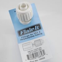 Elkhart Supply 1/2 Inch Compression to 3/4 Inch Female Swivel Adapter, White
