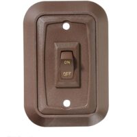 RV Designer 12V 1A Rocker Switch, Brown