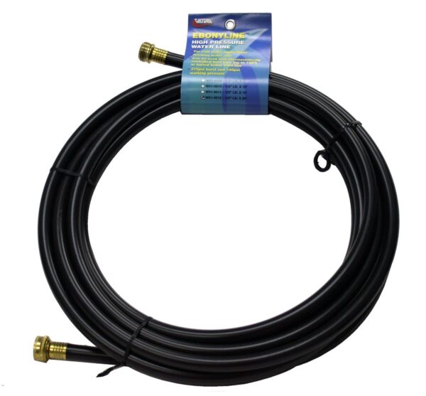 Valterra Heated Fresh Water Hose 25 ft, 1/2 Inch, 195 PSI, Black