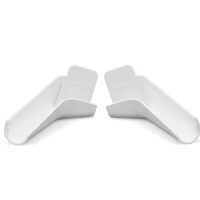 B&B Molders Drip Rail Gutter Spout, White, 1-1/16 Inch, Set of 4