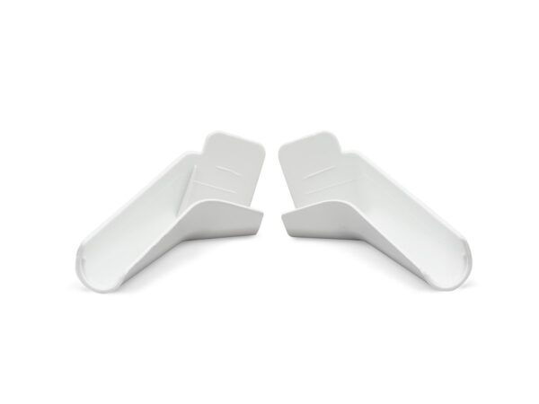 B&B Molders Drip Rail Gutter Spout, White, 1-1/16 Inch, Set of 4