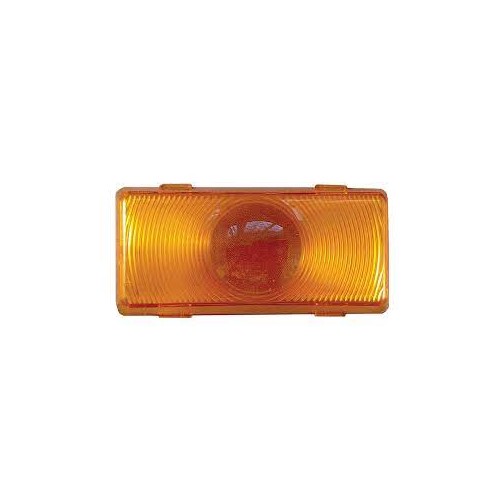 Creative Products Rectangular Porch Light Lens, Amber, Snap-On