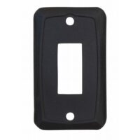 Valterra Single Opening Switch Plate Cover, Matte Black Plastic