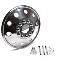 Wheel Masters 19.5" Stainless Steel Wheel Cover, 10-Hole, Chrome Snap-On