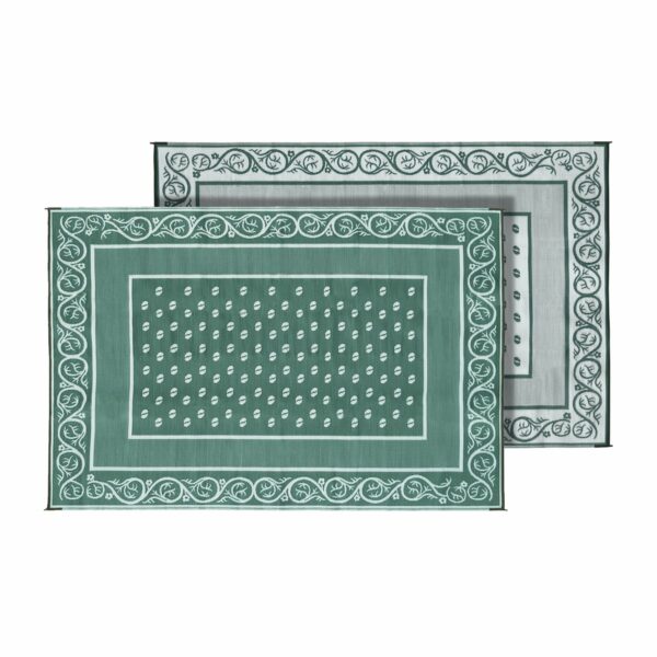 Faulkner Patio Mat, 12 x 9 Feet, Green Vineyard