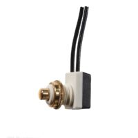 RV Designer Interior Light Switch, 10 Amp, Push Button, Plastic
