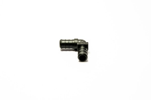 Elkhart Supply Fresh Water Elbow Fitting, 1/2 Inch Hose Barb, 90 Degree, Black