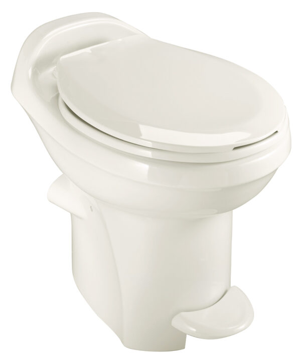 Norcold Premium Permanent RV Toilet, Bone, Polymer, High-Profile