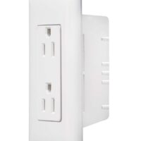 RV Designer Dual AC Receptacle, White
