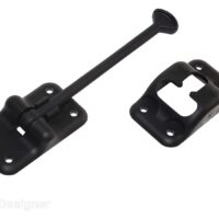 RV Designer 6 Inch T-Style Door Holder, Plastic, Black