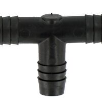 Valterra 1/2 Inch Hose Barb Tee Fitting, Black