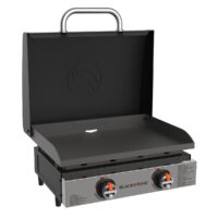 Blackstone 22-Inch Tabletop Griddle with Two Heat Zones, Black