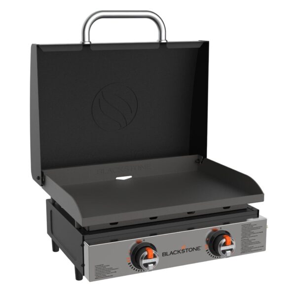 Blackstone 22-Inch Tabletop Griddle with Two Heat Zones, Black
