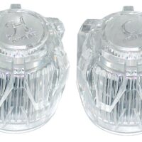 Phoenix Products Clear Acrylic Faucet Handle Set, 2-Piece