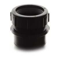 LaSalle Bristol Trap Adapter, 1-1/2 Inch Male Spigot x Male Thread, Black