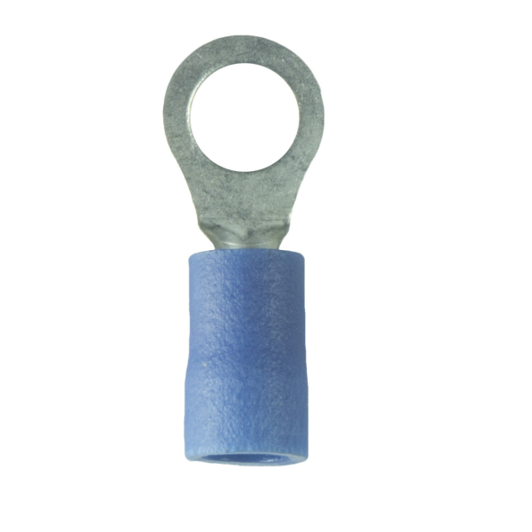 WirthCo #10 Ring Terminal, 16–14 Gauge, Blue, Pack of 100