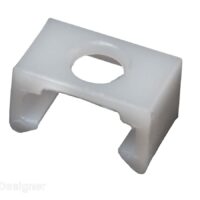 RV Designer Snap-In Curtain Carriers, Plastic, White, Set of 14