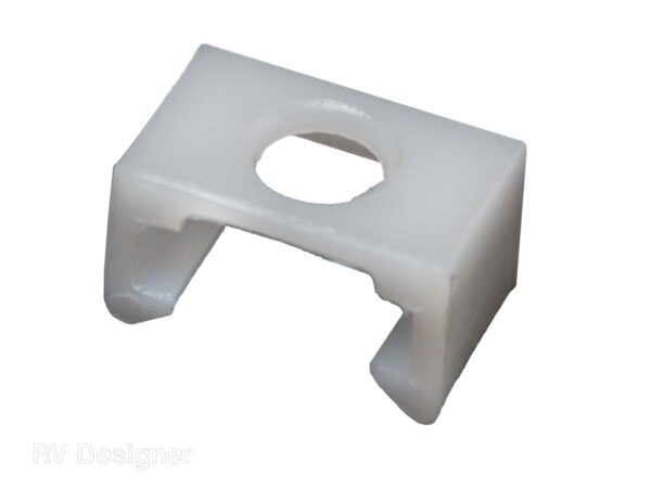 RV Designer Snap-In Curtain Carriers, Plastic, White, Set of 14