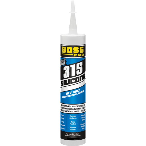 Accumetric Silicone Caulk Sealant, 10.3 Ounce Cartridge, Clear