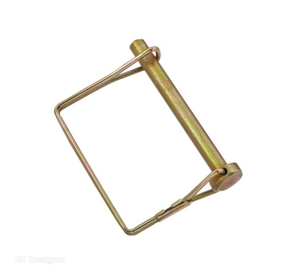 RV Designer 1/4 Inch Coupler Safety Pin, 3 Inch, Gold
