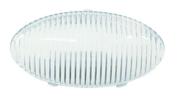 Valterra Oval Porch Light Lens, Clear Acrylic, Snap-On