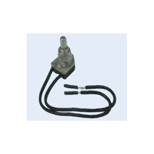 Valterra Push Button On/Off Switch, 3 Amp, Black/Silver with Wire Lead