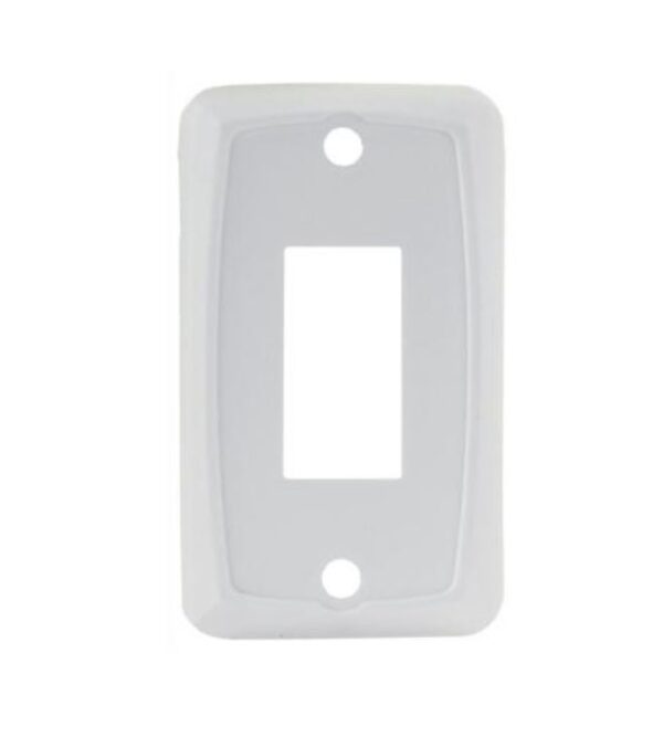 JR Products Type B Faceplate, Single Opening, White, 5-Pack