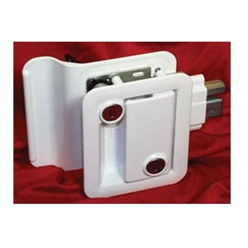 Wesco Entry Door Handle, Paddle, White