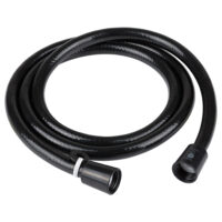 Dura Faucet 60 Inch Shower Head Hose, Black Vinyl with Connector