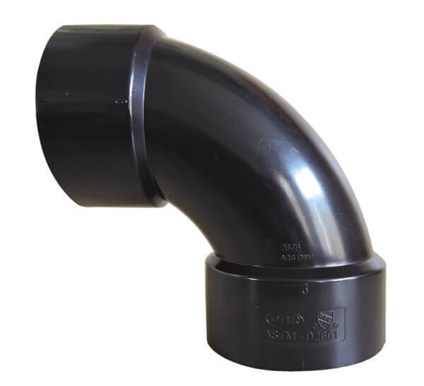 Valterra 3 Inch 90 Degree Street Elbow, Black