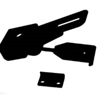 RV Designer Pop-Up Camper Latch, Zinc-Plated Steel, Black