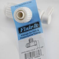 Elkhart Supply 1/2 Inch Fresh Water Stop Valve, Angle, White
