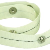 JR Products 72-inch Sew-In Snap Tape for Curtain Gliders, White Nylon