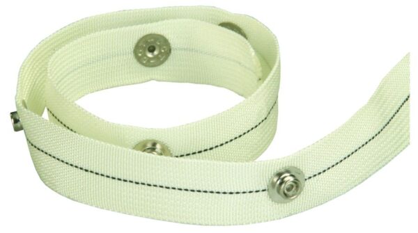 JR Products 72-inch Sew-In Snap Tape for Curtain Gliders, White Nylon