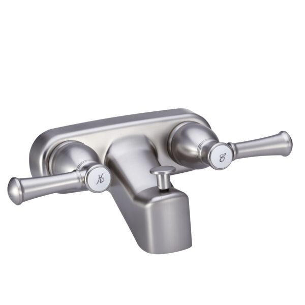Dura Faucet Bathtub Faucet with Diverter, 4 Inch, Brushed Nickel