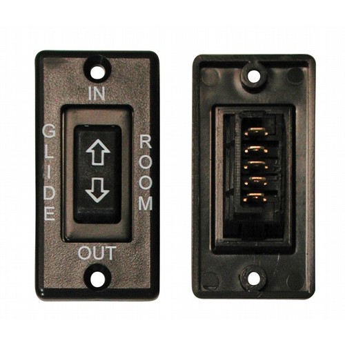 Valterra 5-Pin Slide Out Switch, 12V/20A, Black