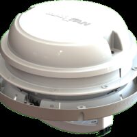 MaxxAir 6-inch Manual Roof Vent, White with LED Light