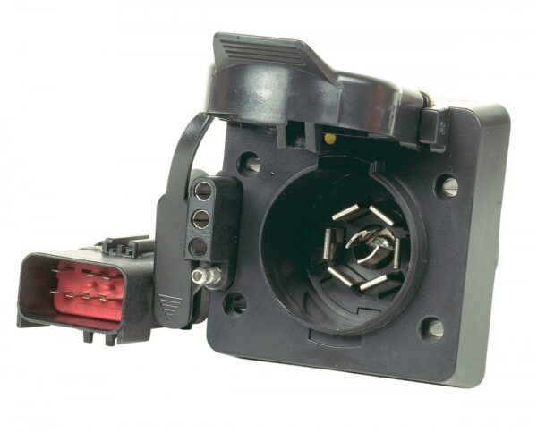 Hopkins Multi-Tow 7-Blade to 4-Flat Vehicle Connector, Black