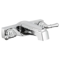 Dura Faucet 4 Inch Wall Mount Tub Faucet, Diverter, Chrome Plated Silver