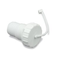 B&B Molders Fresh Water Inlet Cap, Bayonet, Polar White with Lanyard