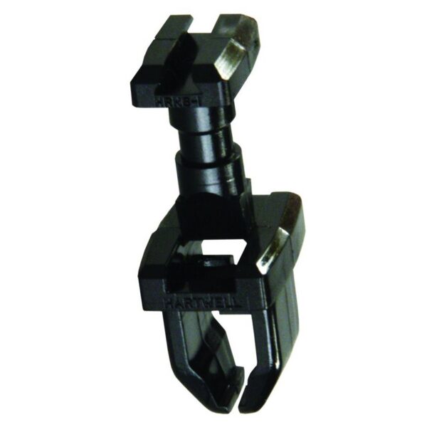JR Products Refrigerator Vent Door Latch, Black, Set of 2