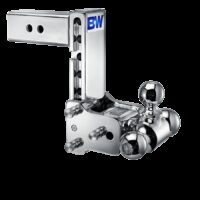 B&W Trailer Hitch Ball Mount 2-1/2" Receiver 18,000 lb Triple Ball Chrome with Swivels
