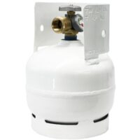 Flame King Portable Propane Tank, 3 lb, White
