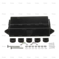 Pollak 7-Pole Trailer Wire Terminal Block, Black