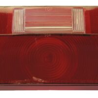 Peterson Red/Clear Trailer Light Lens, Snap-On