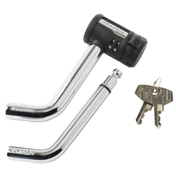 Master Lock Sentry Trailer Hitch Pin, 1/2-inch or 5/8-inch, Silver
