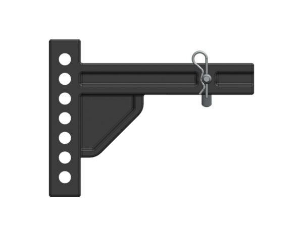 Blue Ox Weight Distribution Hitch Shank, 2 Inch Receiver, 8 Inch Rise